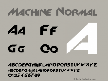 Machine Normal Macromedia Fontographer 4.1 9/25/96图片样张