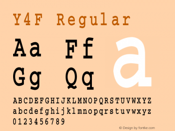 Y4F Regular 1995:1.00图片样张