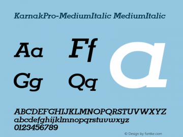 KarnakPro-MediumItalic MediumItalic Version 1.000;com.myfonts.redrooster.karnak-pro.medium-italic.wfkit2.3kCA图片样张