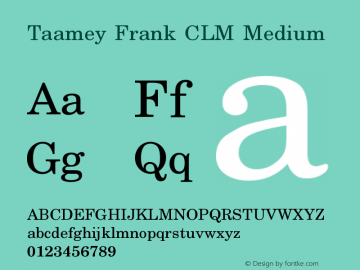 Taamey Frank CLM Medium 0.110图片样张
