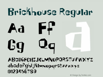 Brickhouse Regular 001.000 Font Sample