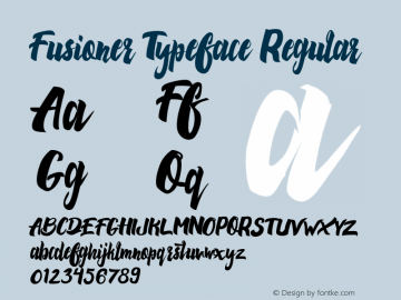 Fusioner Typeface Regular Unknown图片样张