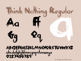 Think Nothing Regular Version 1.00 November 12, 2016, initial release图片样张