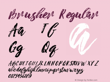 Brusher Regular Version 1.000图片样张