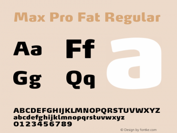 Max Pro Fat Regular Version 7.504; 2011; Build 1023;图片样张