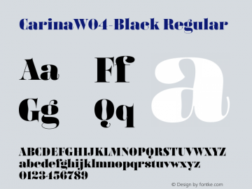 CarinaW04-Black Regular Version 7.504图片样张