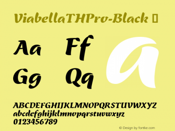 ViabellaTHPro-Black ☞ Version 1.001 2016;com.myfonts.easy.ef.viabellat-h-pro.black.wfkit2.version.4yhi Font Sample