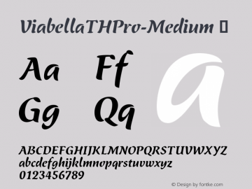 ViabellaTHPro-Medium ☞ Version 1.001 2016;com.myfonts.easy.ef.viabellat-h-pro.medium.wfkit2.version.4yhg Font Sample