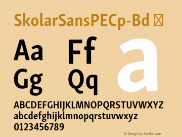 SkolarSansPECp-Bd ☞ Version 2.004;PS 2.003;hotconv 1.0.88;makeotf.lib2.5.647800; ttfautohint (v1.5);com.myfonts.easy.rosetta.skolar-sans-pe.compressed-bold.wfkit2.version.4Fuy图片样张