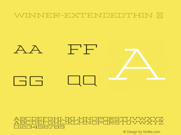 Winner-ExtendedThin ☞ Version 1.104;com.myfonts.easy.sportsfonts.winner.extended-thin.wfkit2.version.4FAc图片样张