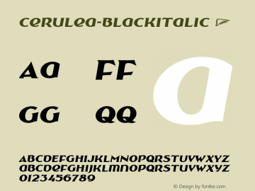 Cerulea-BlackItalic ☞ Version 1.015;com.myfonts.easy.cerulean-stimuli.cerulea.black-italic.wfkit2.version.4CHX Font Sample