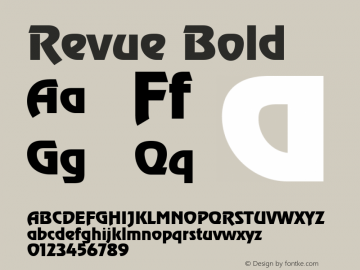 Revue Bold 1.0图片样张