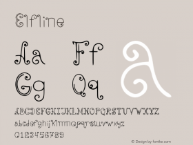 Elfline нормальный Version 1.00 November 21, 2016, initial release Font Sample