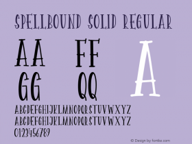 Spellbound Solid Regular 1.0图片样张