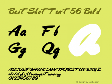 BestShotText56 Bold Altsys Metamorphosis:10/28/94 Font Sample