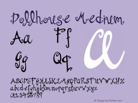 Dollhouse Medium Version 001.000 Font Sample