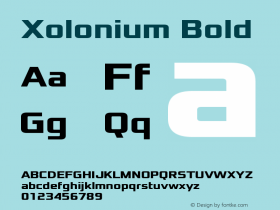 Xolonium Bold Version 4.1图片样张