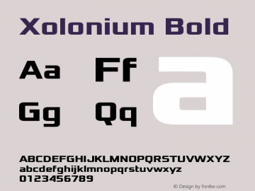 Xolonium Bold Version 4.1图片样张