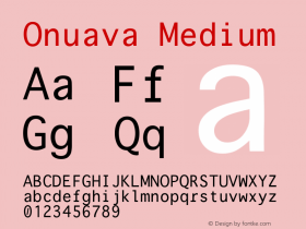 Onuava Medium Version 001.000图片样张