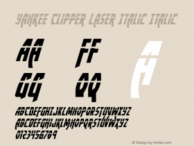 Yankee Clipper Laser Italic Italic Version 2.0; 2016图片样张