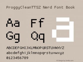 ProggyCleanTTSZ Nerd Font Book 2004/04/15图片样张