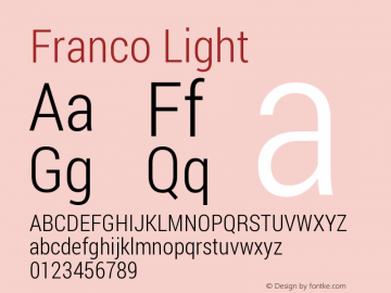 Franco Light Version 1.200311; 2013图片样张