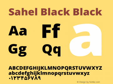 Sahel Black Black Version 1.0.0-alpha7 Font Sample