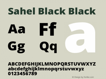 Sahel Black Black Version 1.0.0-alpha8 Font Sample