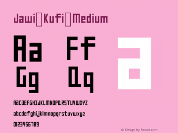 Jawi Kufi Medium Version 5.0 Font Sample
