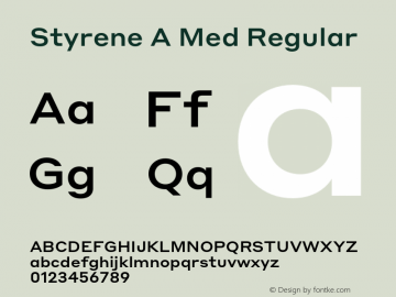Styrene A Med Regular Version 1.1 2016图片样张