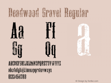 Deadwood Gravel Regular 1.000图片样张