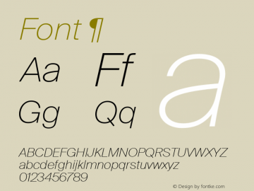 Font ¶ Version 2.500 Font Sample