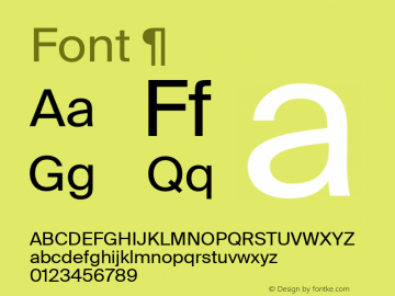 Font ¶ Version 2.500 Font Sample