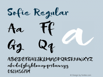 Sofie Regular Version 1.000图片样张