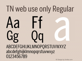 TN web use only Regular Version 1.0图片样张