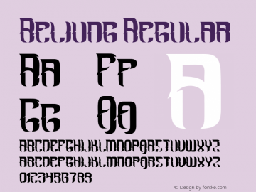 Beliung Regular Version 1.00 2016 Font Sample