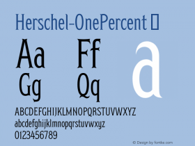 Herschel-OnePercent ☞ Version 1.000;com.myfonts.easy.tried-true-supply-co.herschel.one-percent.wfkit2.version.4G3t图片样张