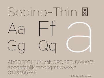 Sebino-Thin ☞ Version 1.000;com.myfonts.easy.nine-font.sebino.thin.wfkit2.version.4Guz Font Sample