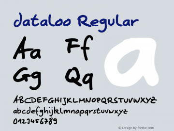 dataloo Regular Version 0.2.2 Font Sample