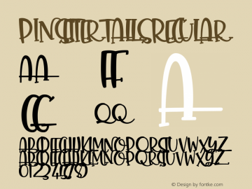 Pinsetter Talls Regular Version 1.000 Font Sample