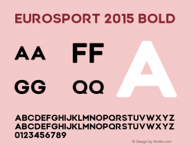 Eurosport 2015 Bold Version 1.0图片样张