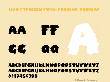 LinotypeCernyW00-Regular Regular Version 1.00 Font Sample