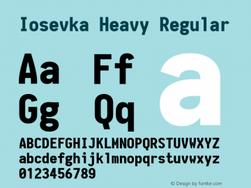 Iosevka Heavy Regular 1.10.0图片样张