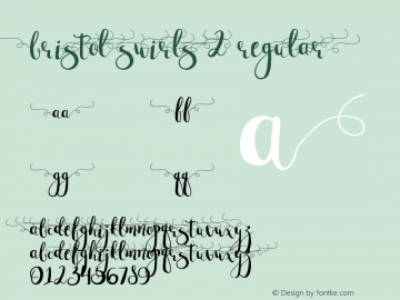 Bristol swirls 2 Regular Version 1.001图片样张