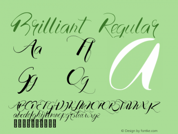 Brilliant Regular Version 1.000图片样张