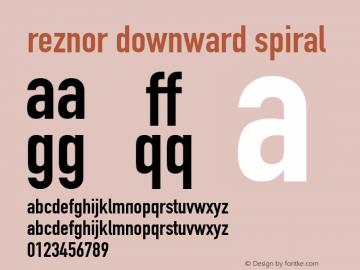 Reznor Downward Spiral Altsys Fontographer 4.0 4/16/94图片样张