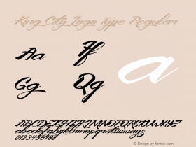 King City Logo Type Regular 1.000 Font Sample