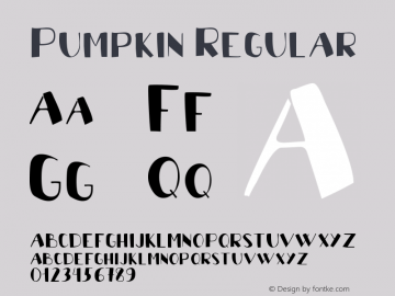 Pumpkin字体家族|Pumpkin-未分类字体家族