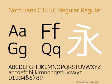 Noto Sans CJK SC Regular Regular Version 1.005;PS 1.005;hotconv 1.0.96;makeotf.lib2.5.65012图片样张