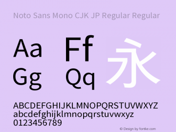 Noto Sans Mono Cjk Jp Regular Font Noto Sans Mono Cjk Jp Font Notosansmonocjkjp Regular Font Noto Sans Mono Cjk Jp Regular Version 1 005 Ps 1 005 Hotconv 1 0 96 Makeotf Lib2 5 65012 Font Ttc Font Sans Serif Font Fontke Com